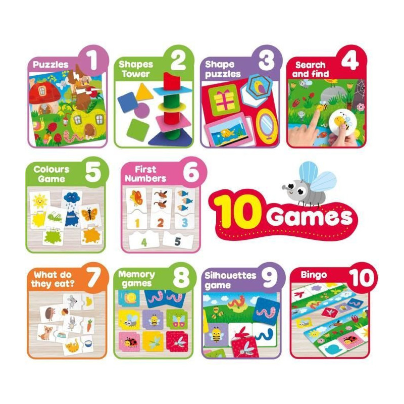 Collection of 10 educational games - Carotina Baby - Self-correcting g