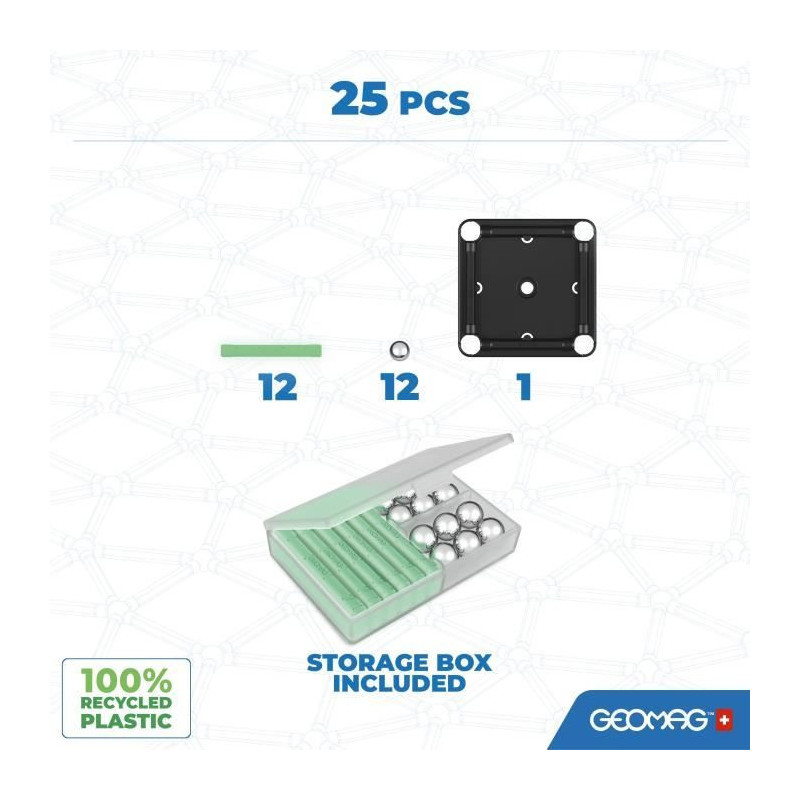 GEOMAG - Ecofriendly 25 pcs Glow