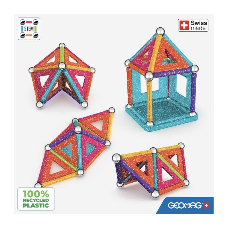 GEOMAG - Ecofriendly 35 pcs Glitter