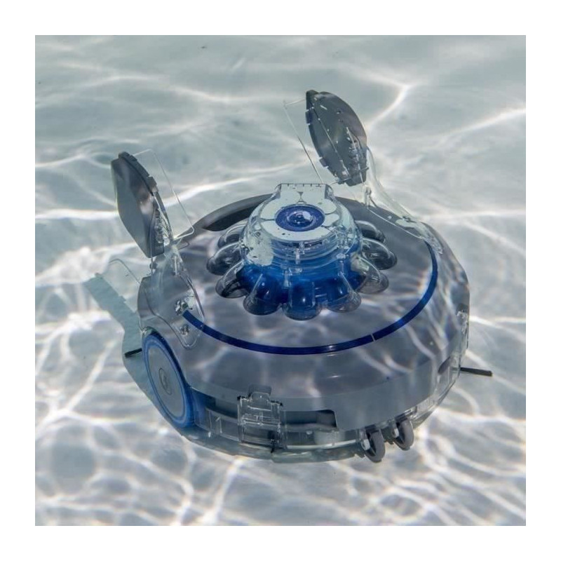GRE - Rechargeable and cordless battery robot for above-ground and in-