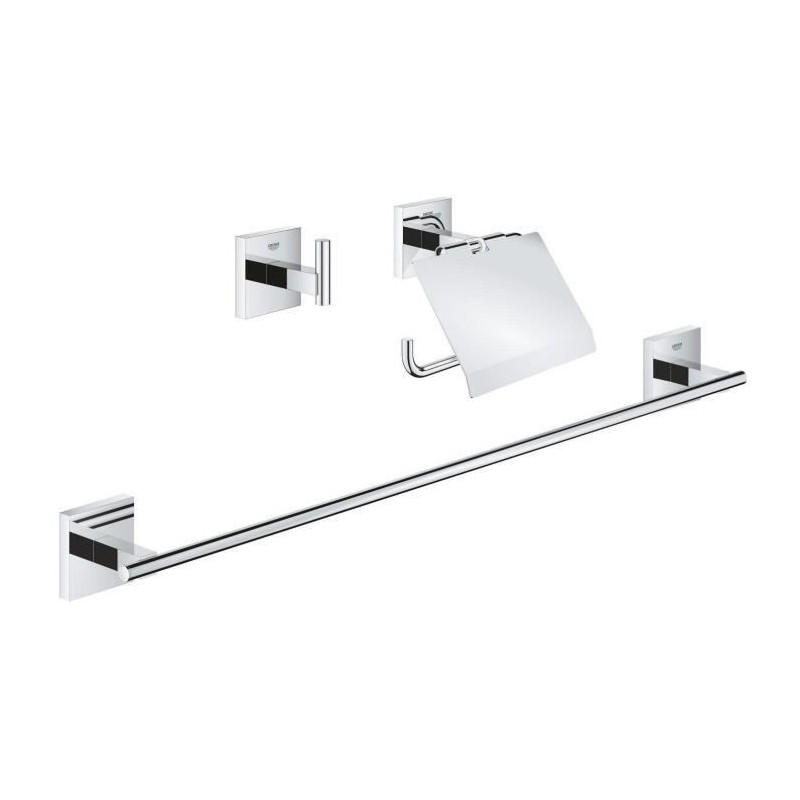 3-in-1 Accessory Set - GROHE - 41124000 - Start Cube - Chrome