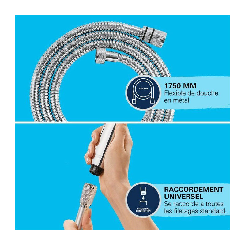 Shower hose - GROHE - 22100000 - 1.75 m - VitalioFlex - Metal
