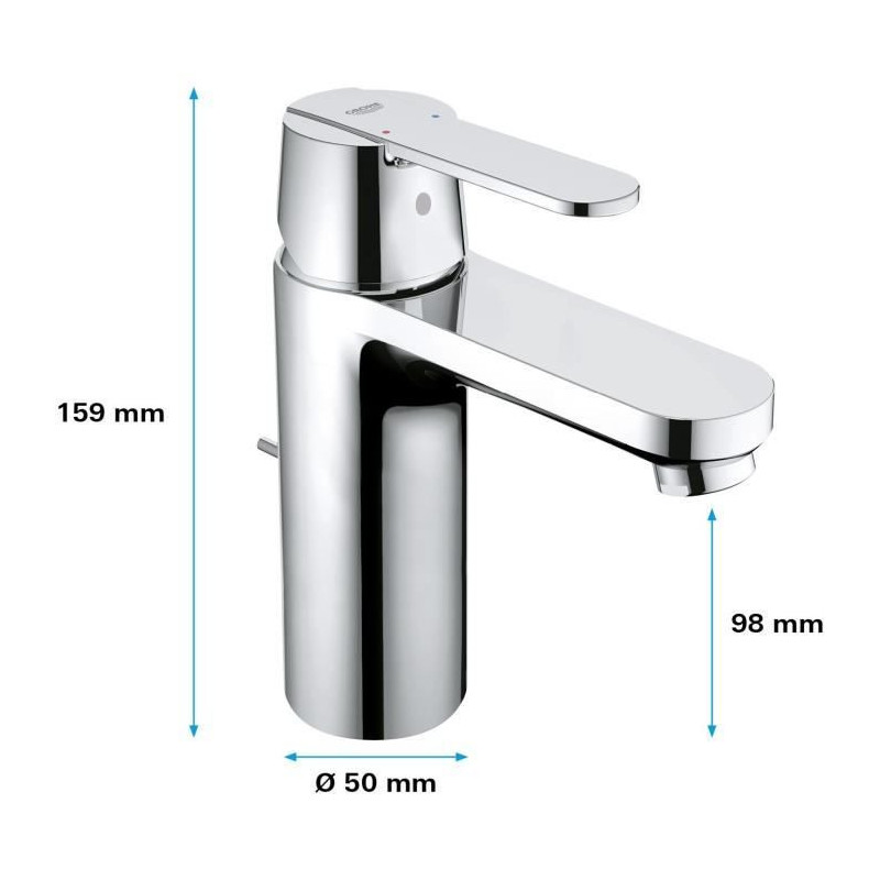 GROHE Bathroom Faucet Get sink, emptying tickle, inclination, Foam wat