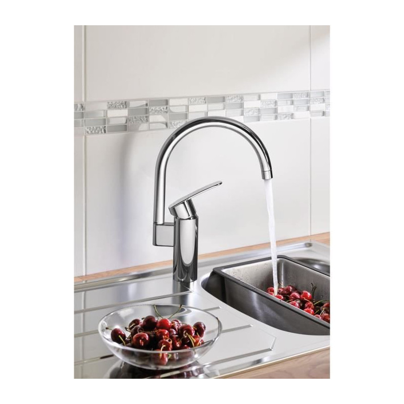 Kitchen faucet - Chrome - High Spout - GROHE Wave Cosmopolitan - 32449
