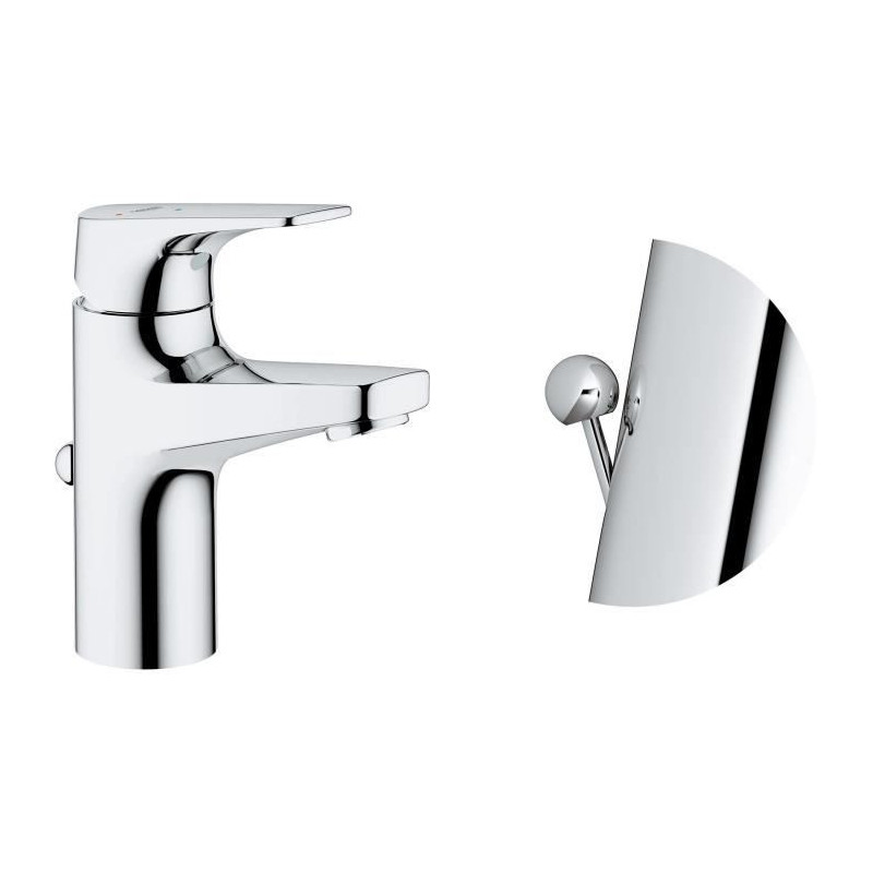 Grohe Mixer Monocomande Lavabo Size S Start Flow Chrome 23769000