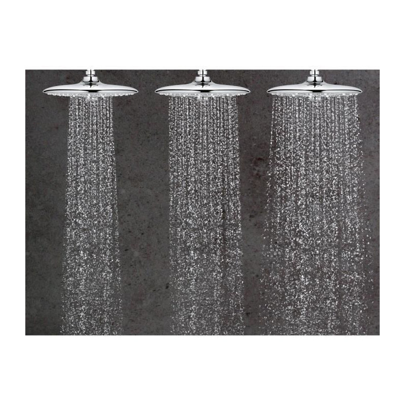 Grohe shower column thermostatic valve Vitulio Joy 260, 50% saving wat