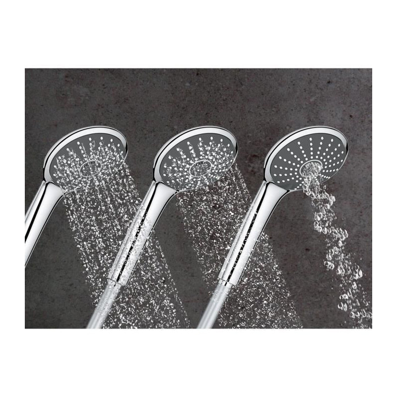 Grohe shower column thermostatic valve Vitulio Joy 260, 50% saving wat