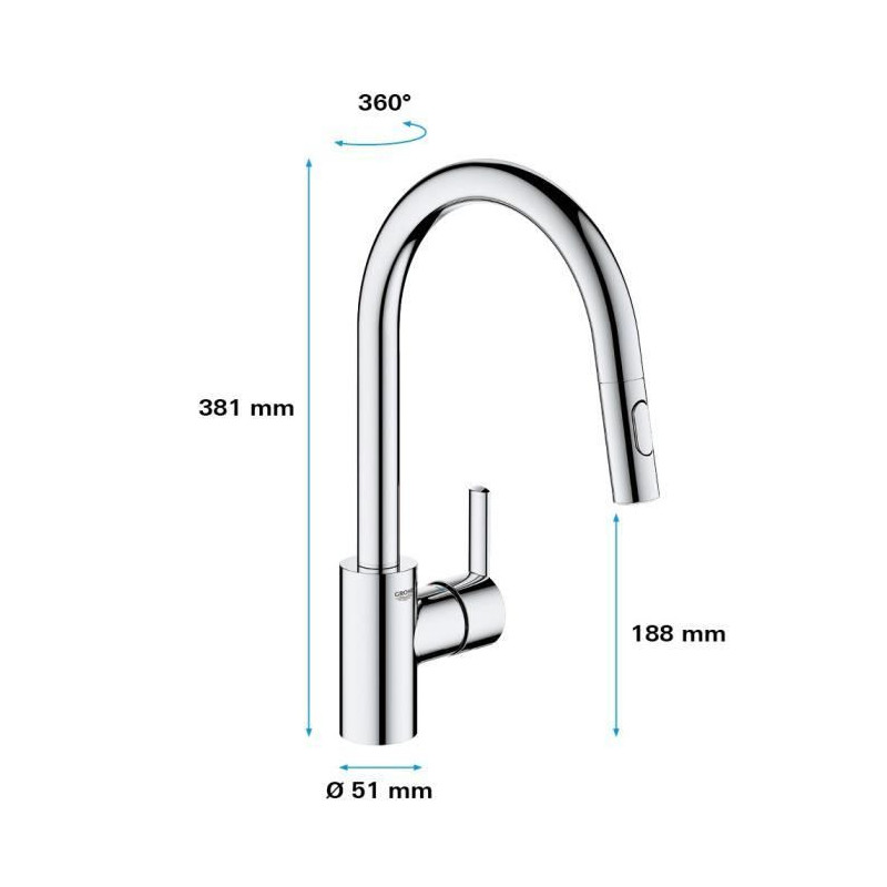 GROHE - Single lever sink mixer
