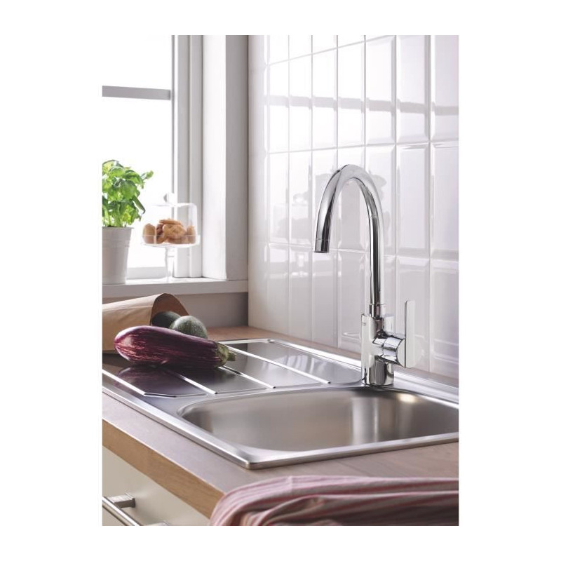Grohe Mixer Monocomina Sink Slaughter Shape Chrome 32670002