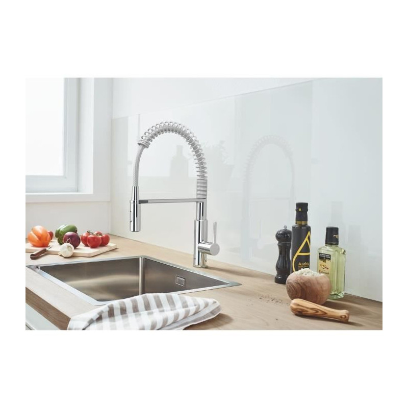GROHE TAP Kitchen Sink GET, Mixer Monocomande 2 Jets, Tap with Profess