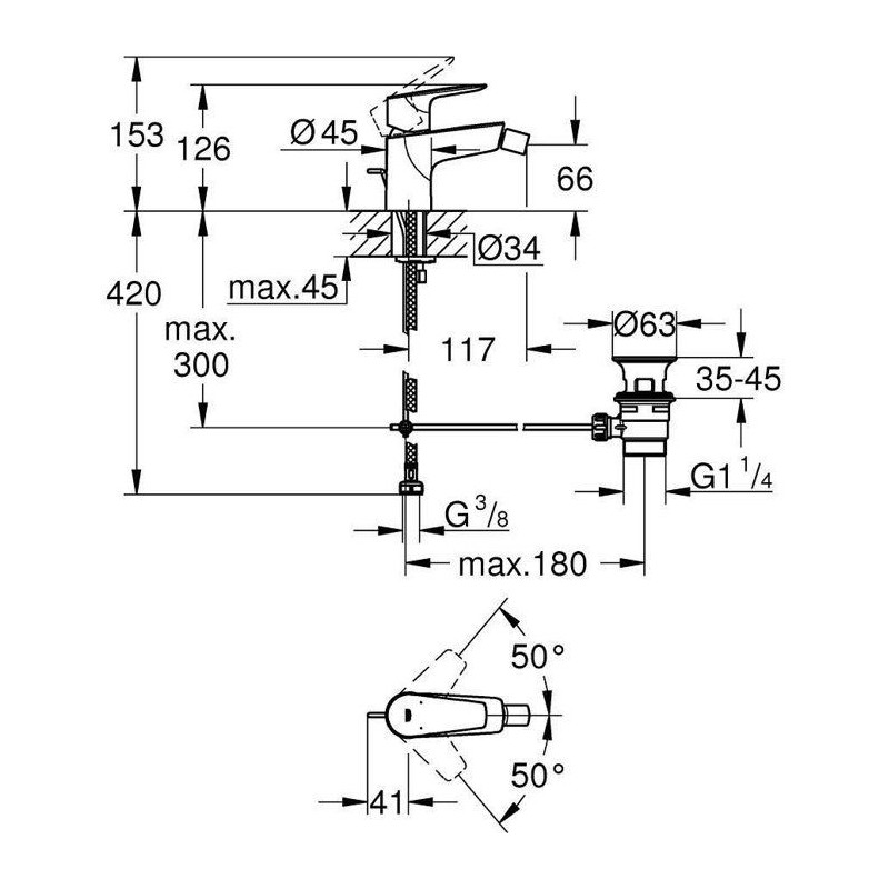 GROHE - Bidet mixer