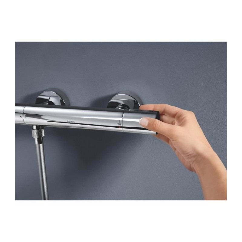 Grohe thermostatic mixer shower precision Get, wall mounting, temperat