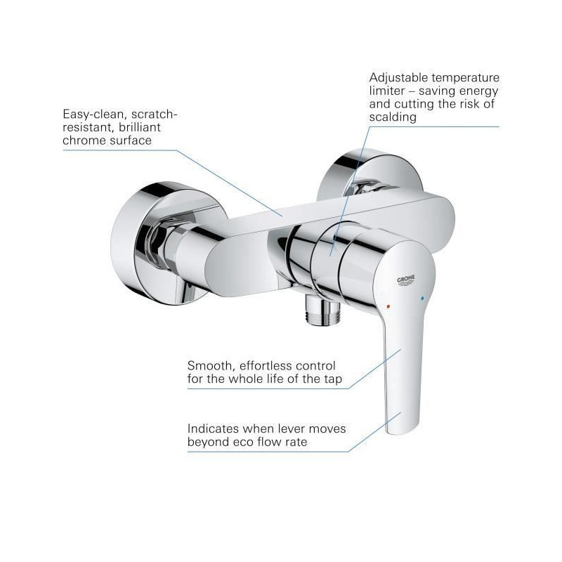 GROHE single-lever shower mixer - Start - Chrome