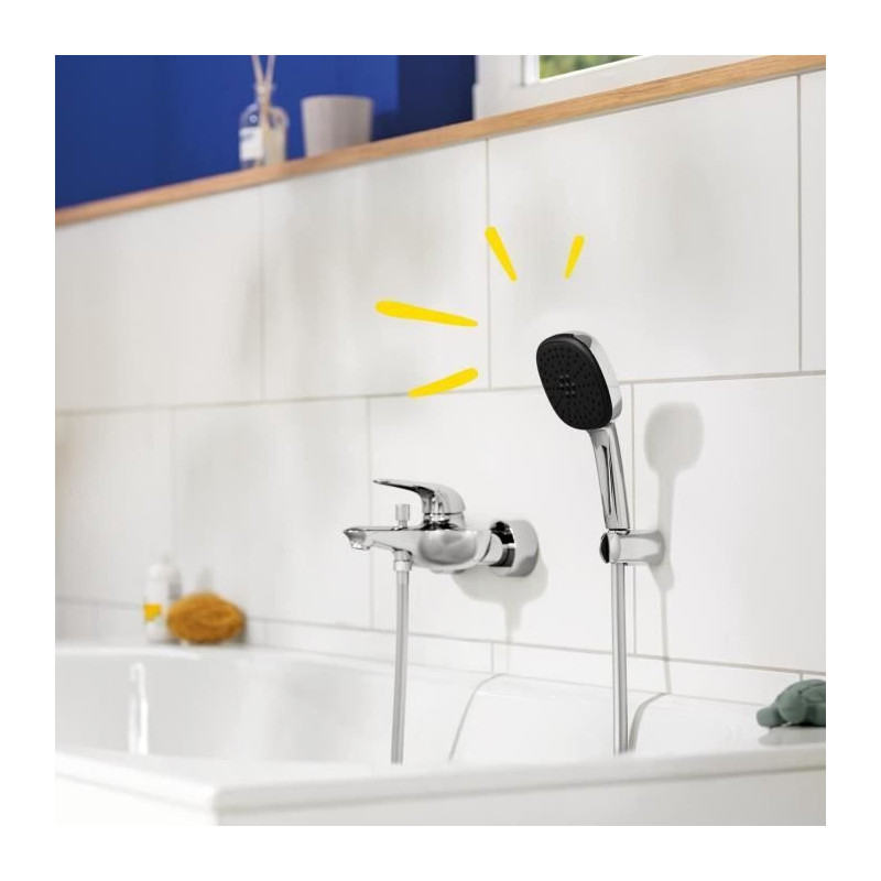 Shower set with 2-jet shower head, holder and hose - GROHE Vitalio Com