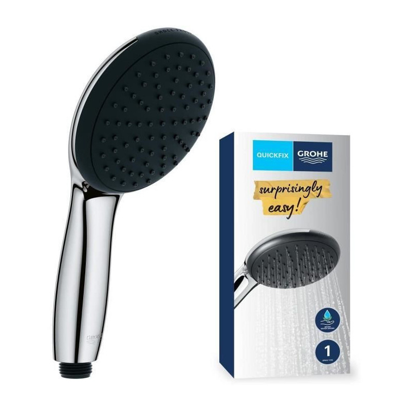 Shower head - GROHE Vitalio Start 110 27940001 - 1 Rain jet - Water sa