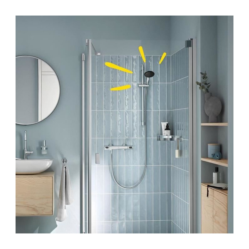 Shower head - GROHE Vitalio Start 110 27940001 - 1 Rain jet - Water sa