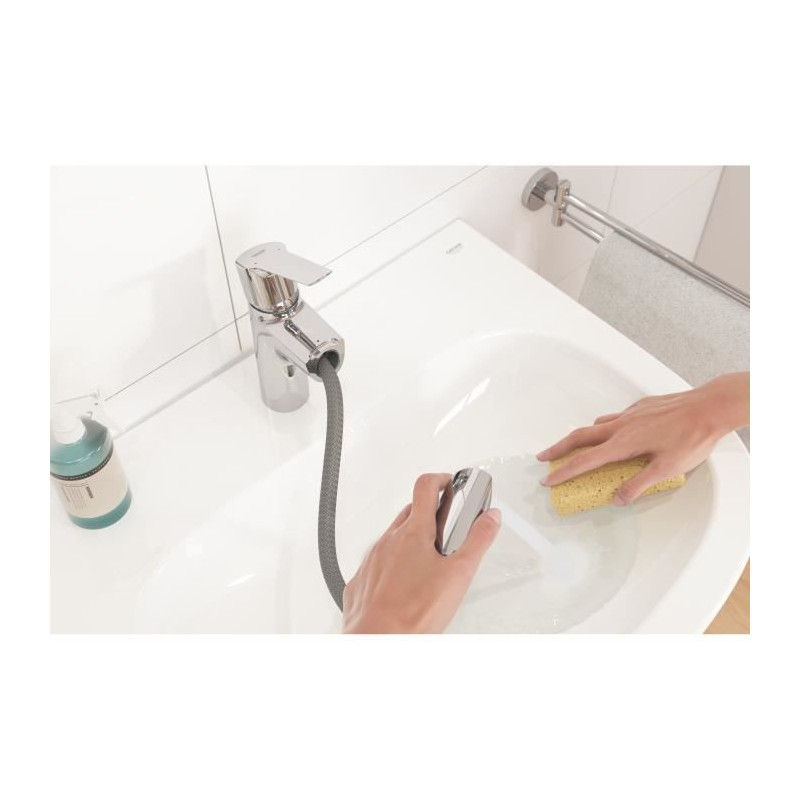 Grohe Quickfix Mixer Monocomande Bathroom Lavabo Start, Extractable sh