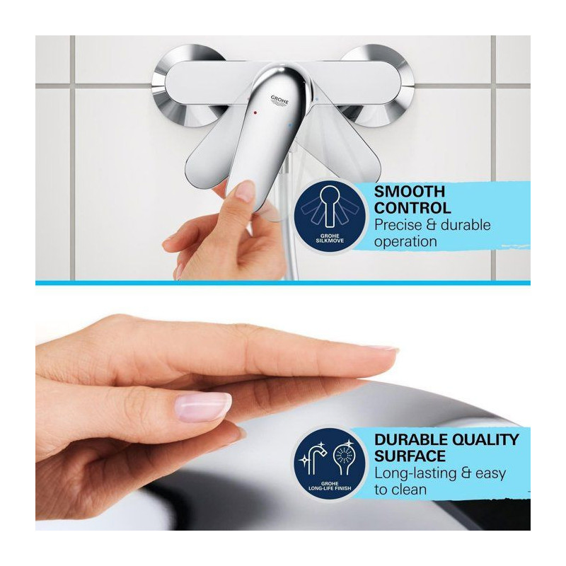 Grohe Mixer Monocomande Bath / Shower Start with inverter, Faucet with