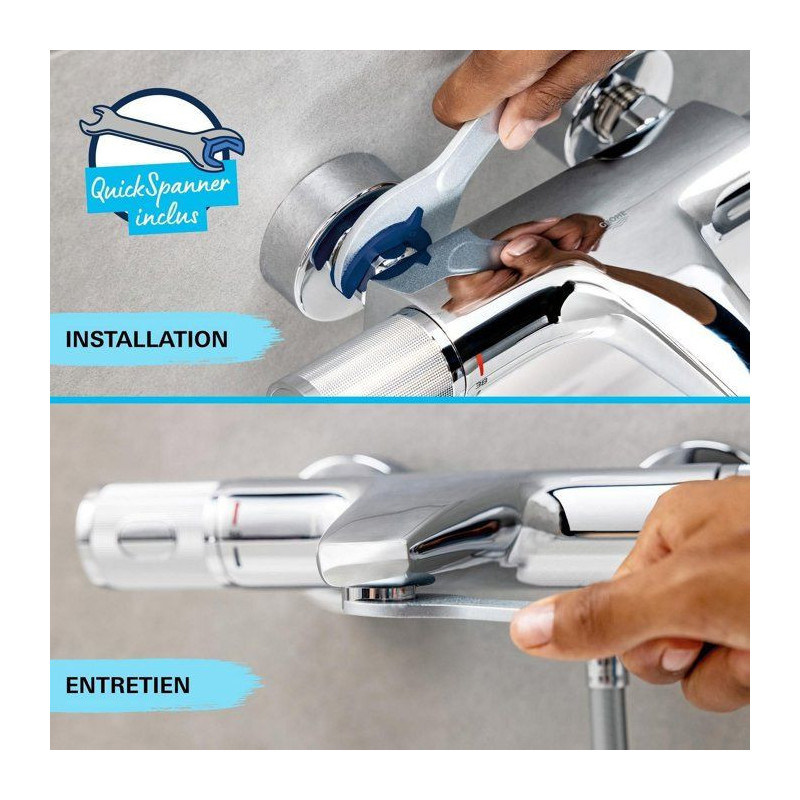 Grohe Mixer Monocomande Bath / Shower Start with inverter, Faucet with