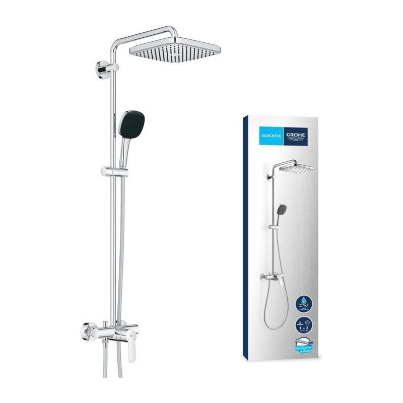 Shower column with single-lever mixer - Water saving - GROHE Vitalio C