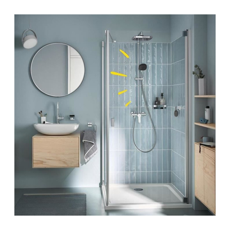 Shower column with single-lever mixer - Water saving - GROHE Vitalio C