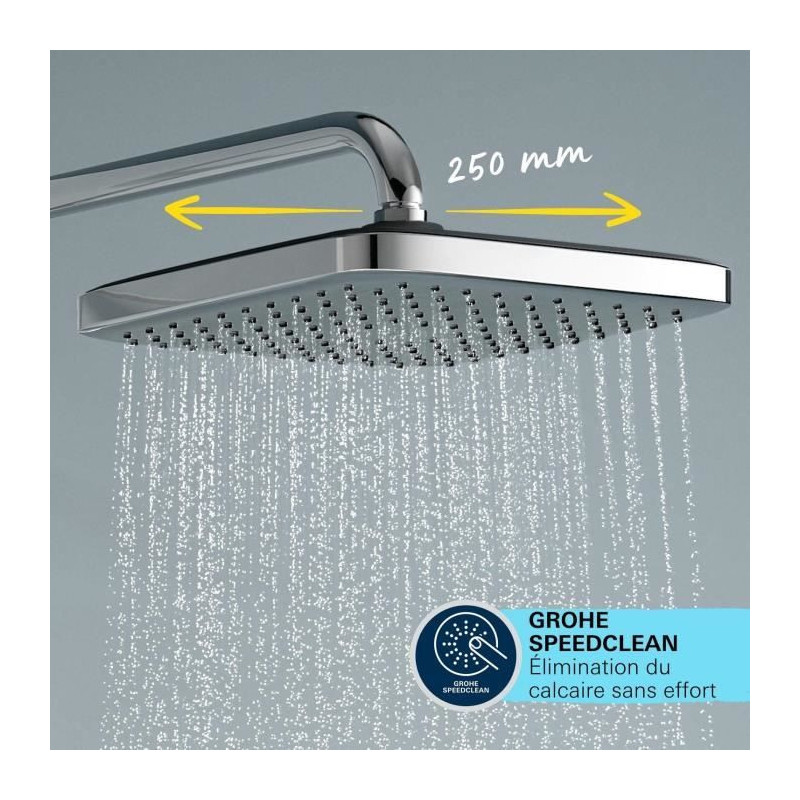 Shower column with manual diverter - Water saving - GROHE Vitalio Comf