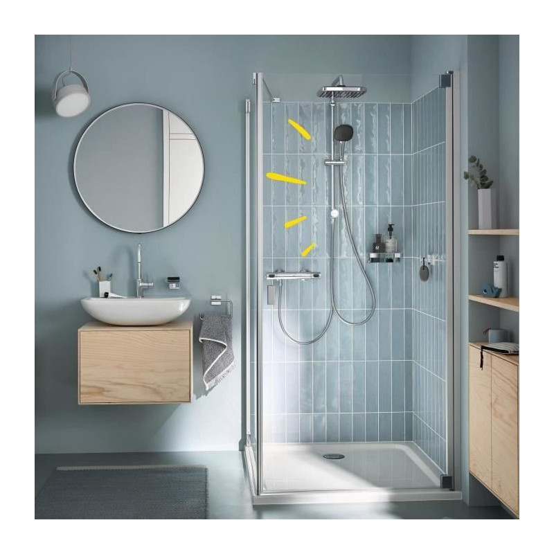 Shower column with manual diverter - Water saving - GROHE Vitalio Comf