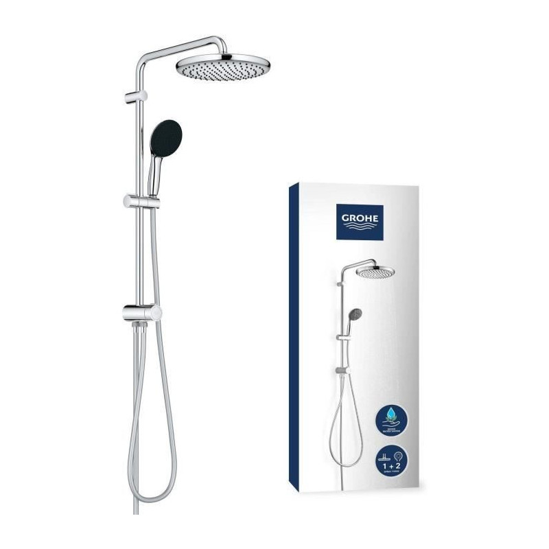 Shower column with manual diverter - Water saving - GROHE Vitalio Star