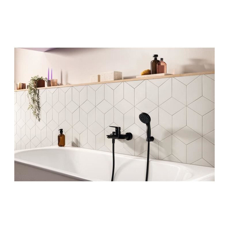 Single lever bath/shower mixer - GROHE Start - 322782432 - Matt black