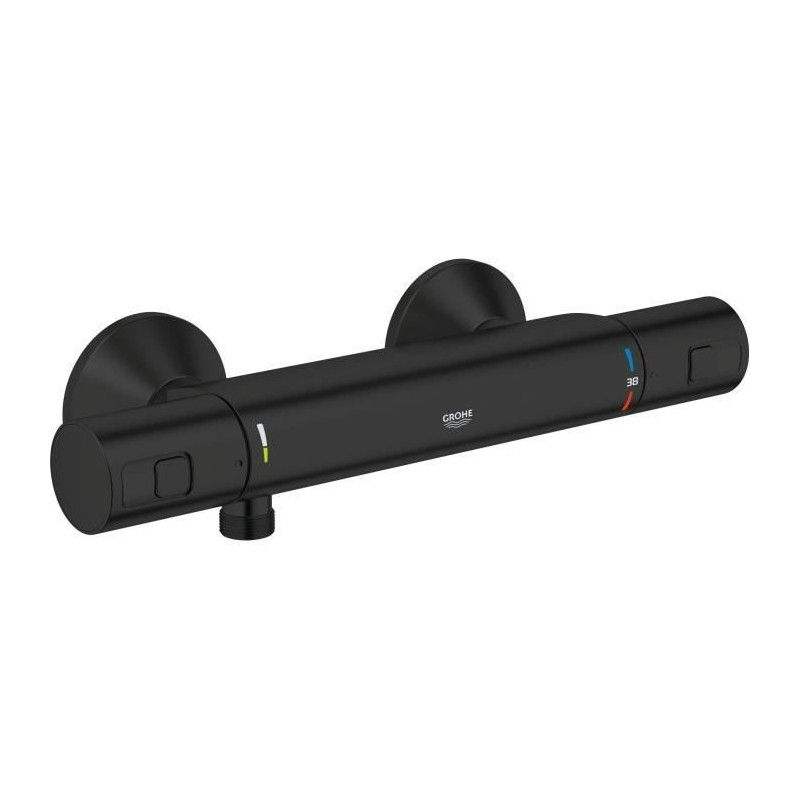 Thermostatic shower mixer - GROHE Precision Start - Matt black - Water