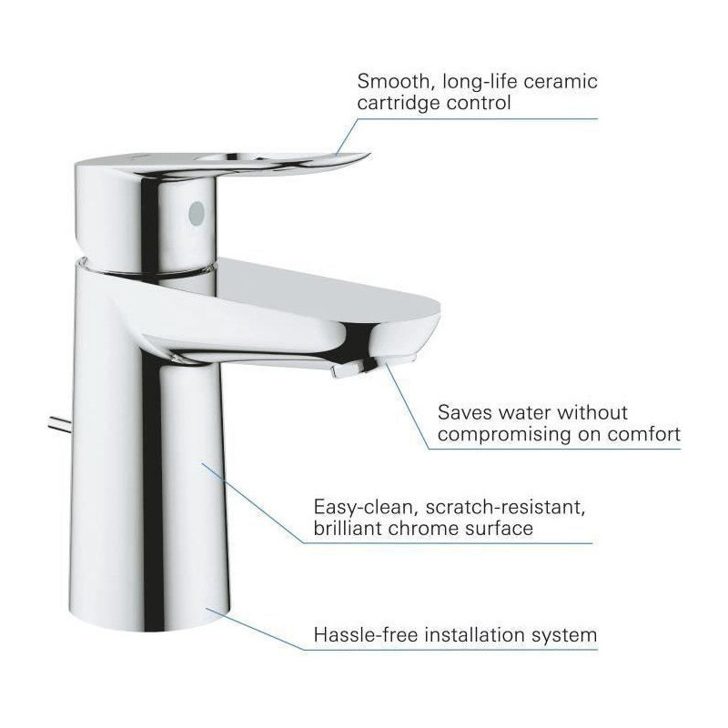 Baulop monocommiame sink mixer Size S - Grohe - 23335000