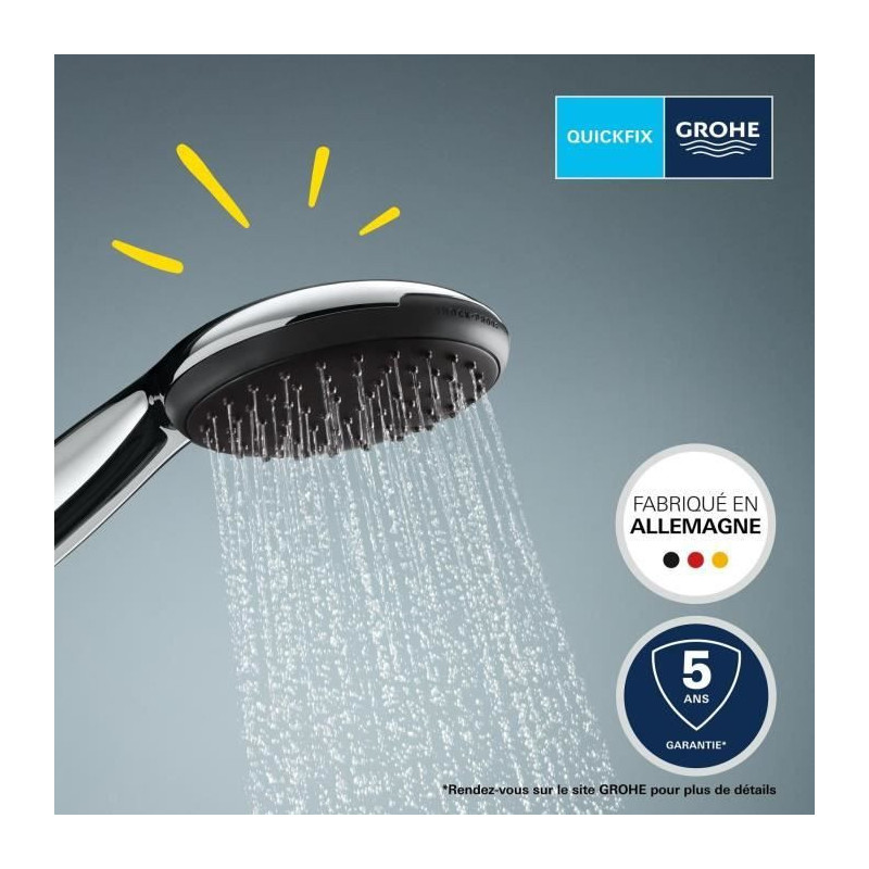 Shower head - GROHE Vitalio Start 110 27946001 - 2 jets (Rain/Stimulat