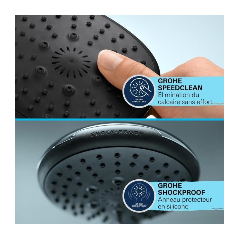 Shower head - GROHE Vitalio Start 110 27946001 - 2 jets (Rain/Stimulat