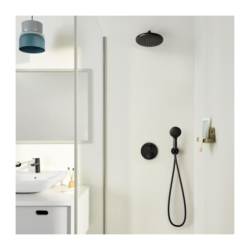 Built-in shower set - 1 + 2 jets - Thermostatic mixer - GROHE - 348832