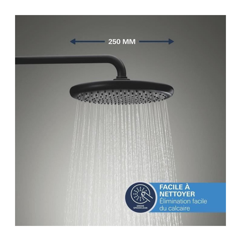 Built-in shower set - 1 + 2 jets - Thermostatic mixer - GROHE - 348832