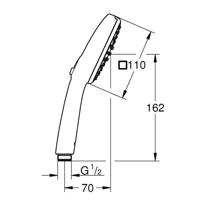 Shower head - GROHE Vitalio Comfort 110 263972431 - 2 jets (Rain/Stimu