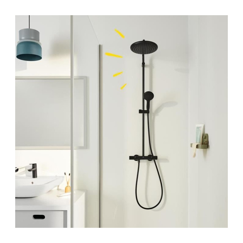 Shower column with thermostatic mixer - Water saving - GROHE Vitalio S