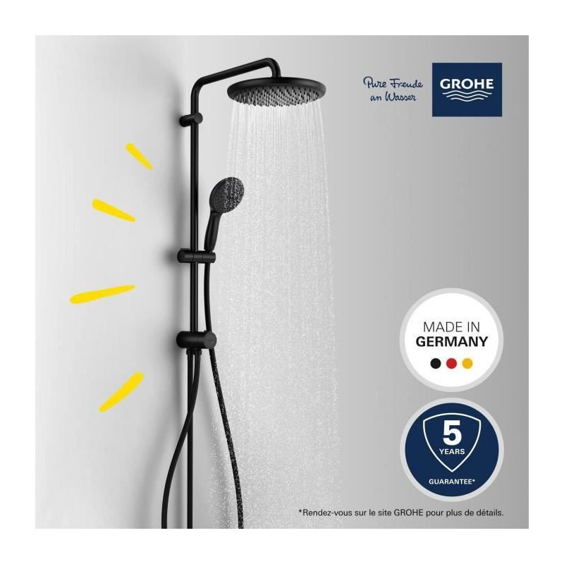 Shower column with manual diverter - Water saving - GROHE Vitalio Star