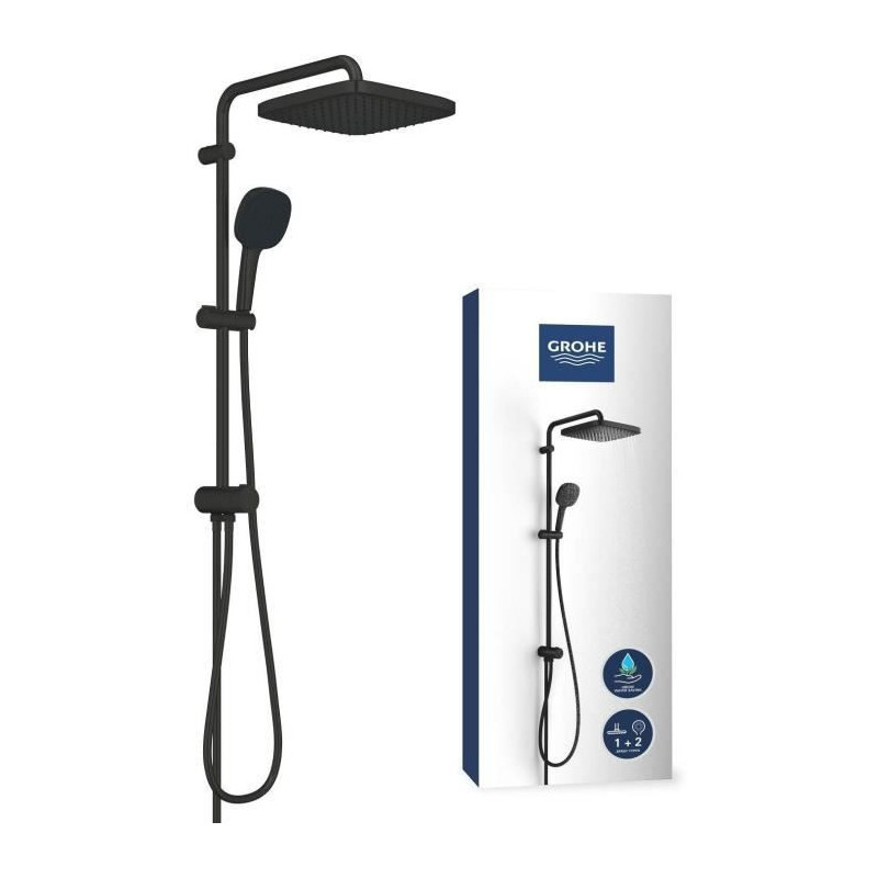 Shower column with manual diverter - Water saving - GROHE Vitalio Comf