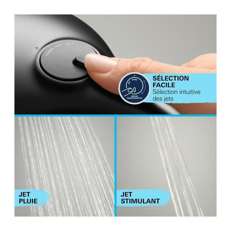 Shower head - GROHE Vitalio Start 110 279462431 - 2 jets (Rain/Stimula