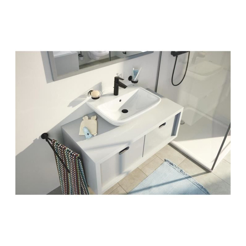 Single-lever basin mixer - GROHE Start - 234552432 - Matt black - Size