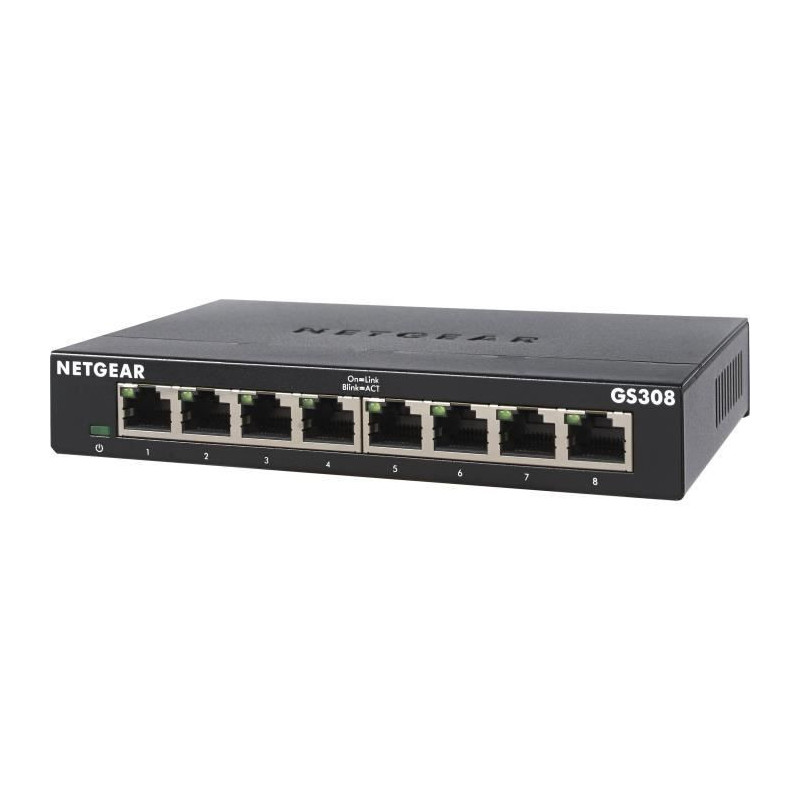 NETGEAR GS308-300PES 8-Port Gigabit Ethernet Ethernet Switch (10/100/1