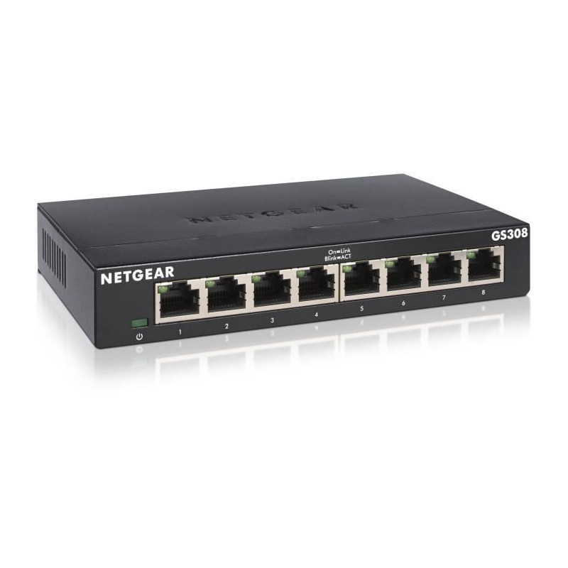 NETGEAR GS308-300PES 8-Port Gigabit Ethernet Ethernet Switch (10/100/1