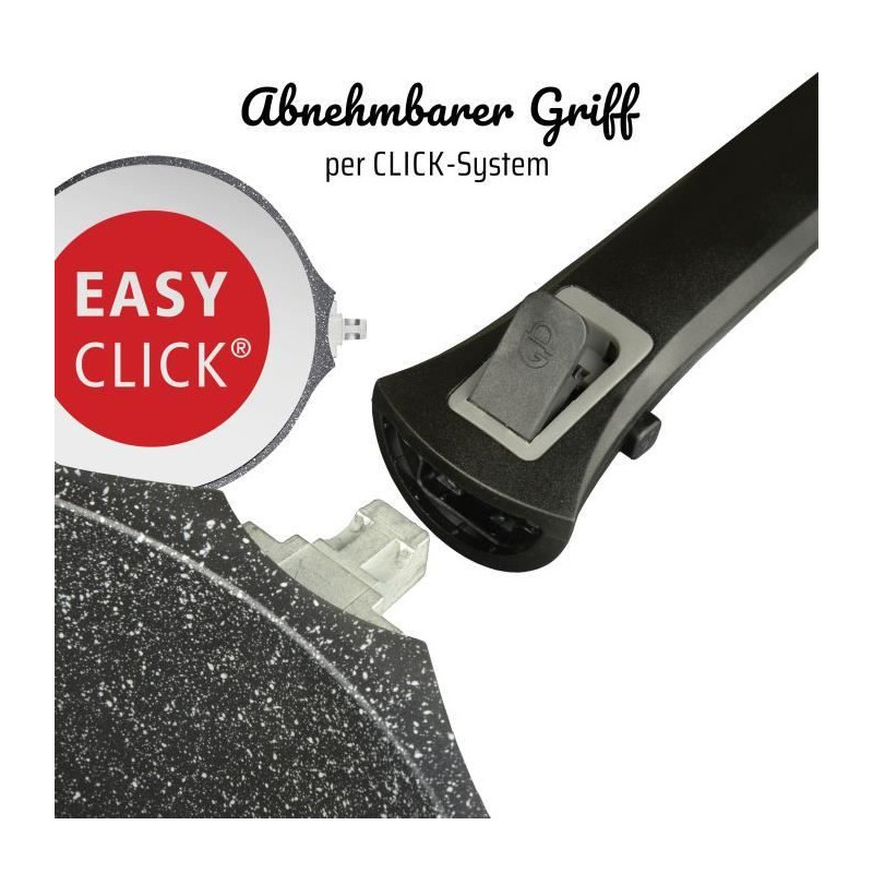 Cast aluminum frying pan - GSW - EASY CLICK - 20 cm - Induction