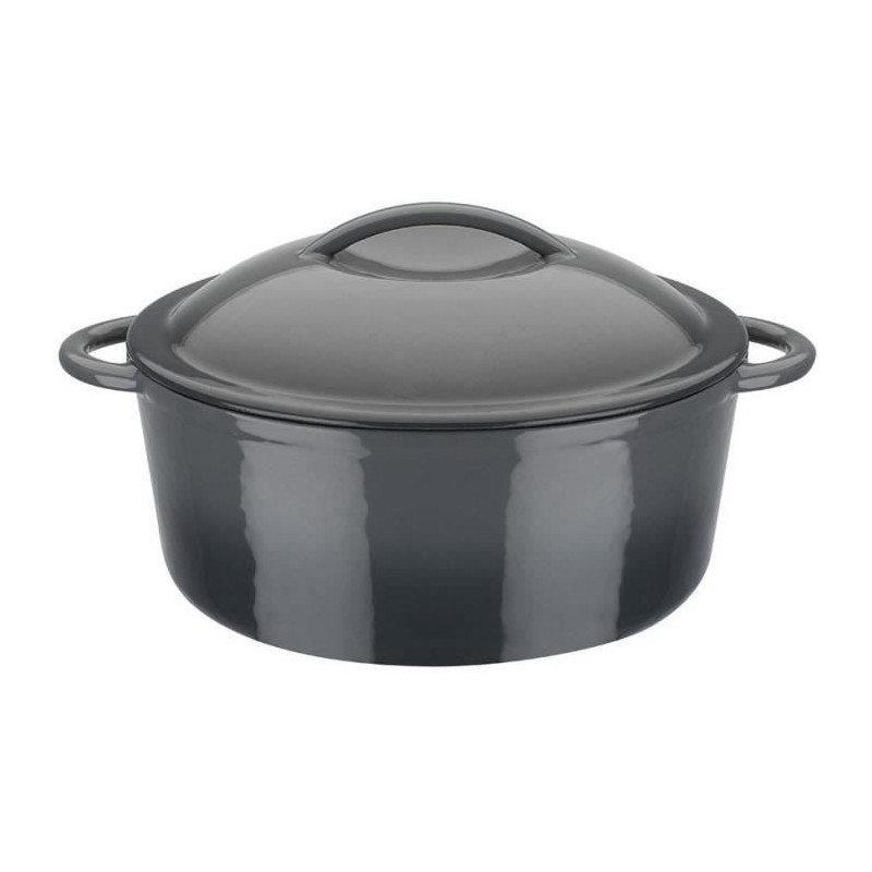 Solid cast iron pot - GSW - GRAY SHADOW - 24 cm - Round - Induction -