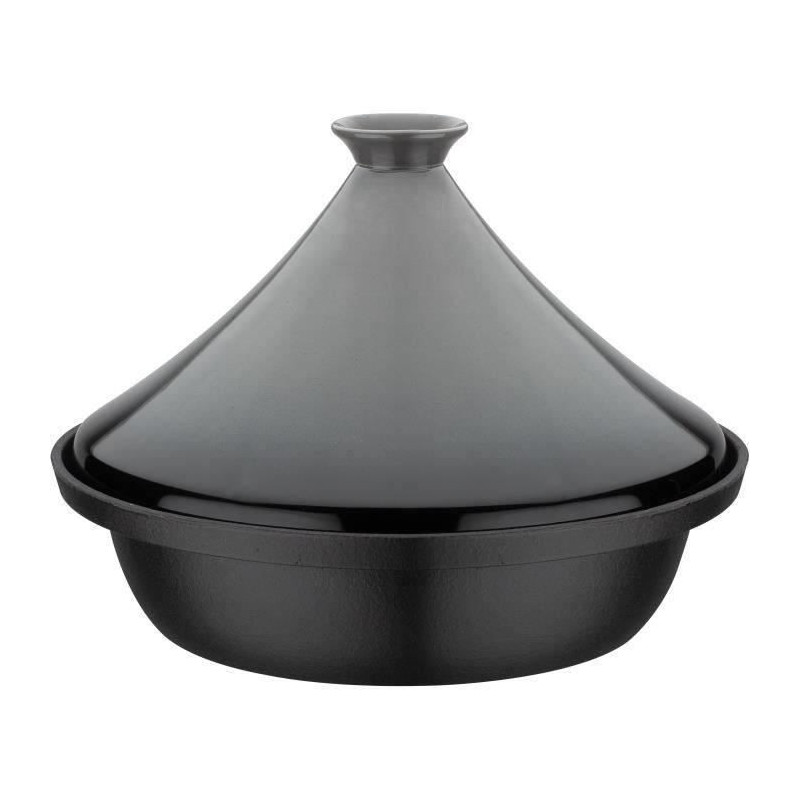 Solid cast iron tagine - GSW - 30 x 22 cm - Ceramic lid - Induction -