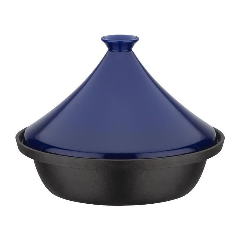 Solid cast iron tagine - GSW - 30 x 22 cm - Ceramic lid - Induction -