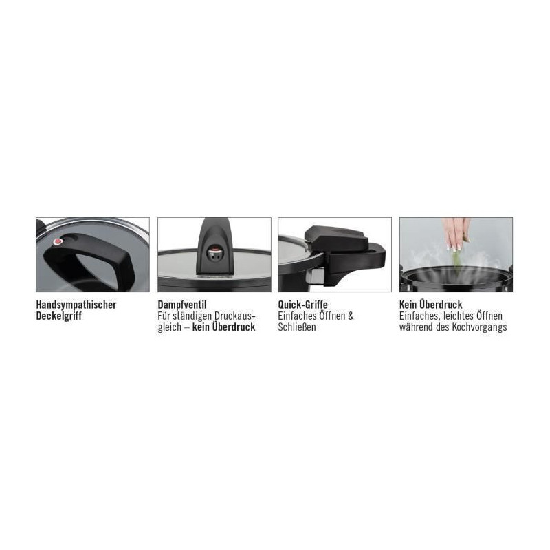 Low pressure cooker - GSW - 24 cm - 4 L - Forged aluminum - Induction