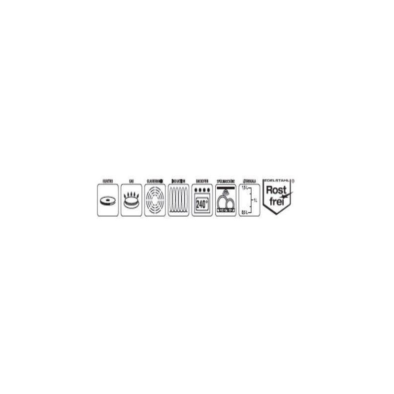 Catering - GSW - RIGO - 26 cm - 10 L - Induction - Stainless steel