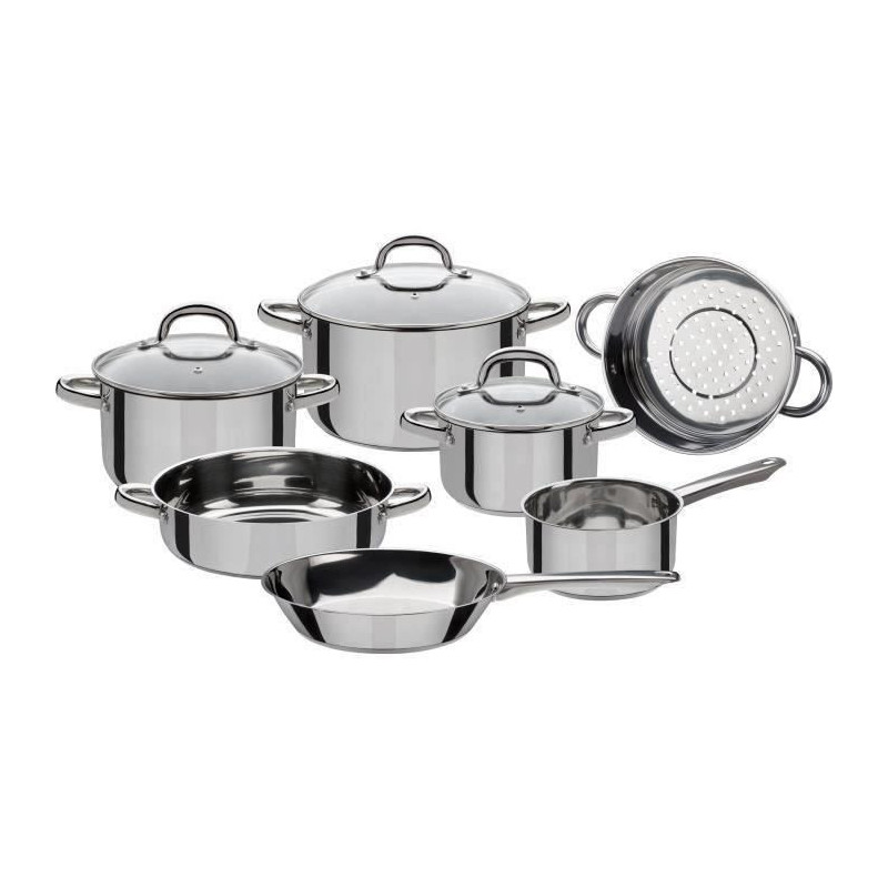 GSW Montreal - Stainless Steel Cookware Set 10 Pieces - All heat sourc